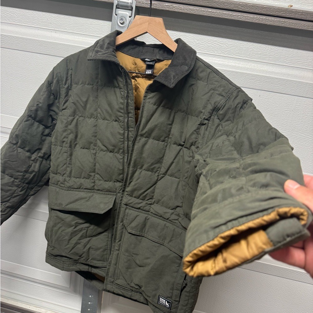 Eddie Bauer Olive Green Military Jacket
